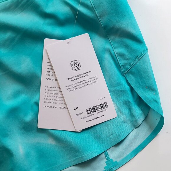 NWT Athleta Run with It 3.5" Athletic Training Running Shorts Women's Large - Picture 7 of 9